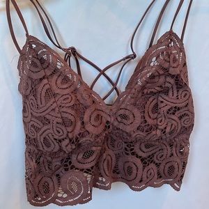 PINK Strappy Laced Bralette